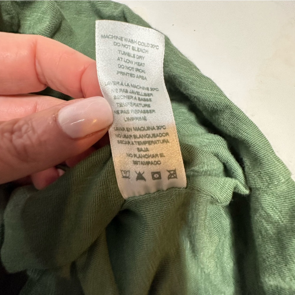 Final Price NWT Sundry for Anthropologie Ruched Jersey Tank Dress Green 1 or s - Picture 13 of 14